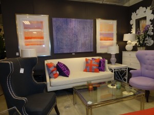 Purple and Orange Living Room Exhibit