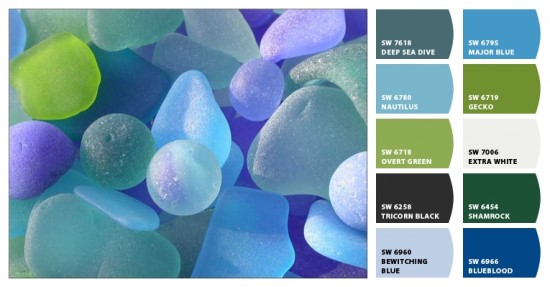 sea glass- coastal design inspiration