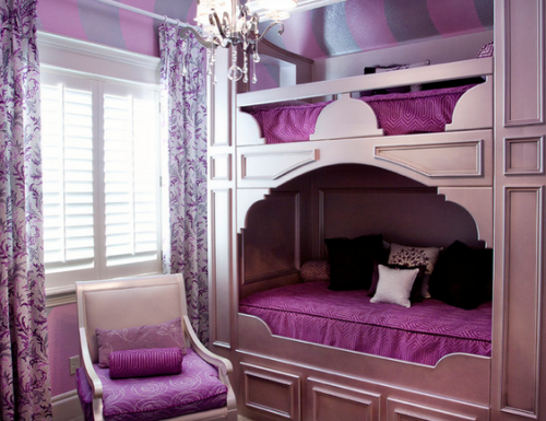 Radiant Orchid girls room